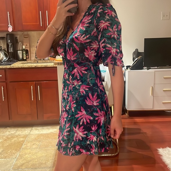 The kooples Hawaiian printed dress size S - Picture 3 of 13